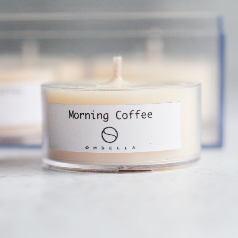 Morning Coffee Set of 4 Tea Lights