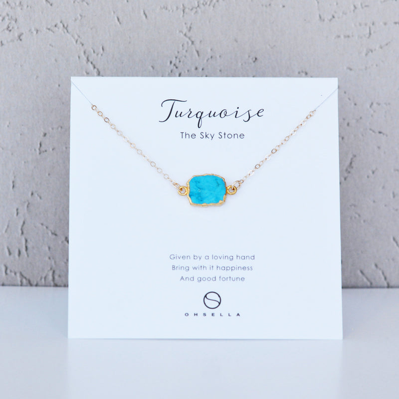 Turquoise Slice Necklace