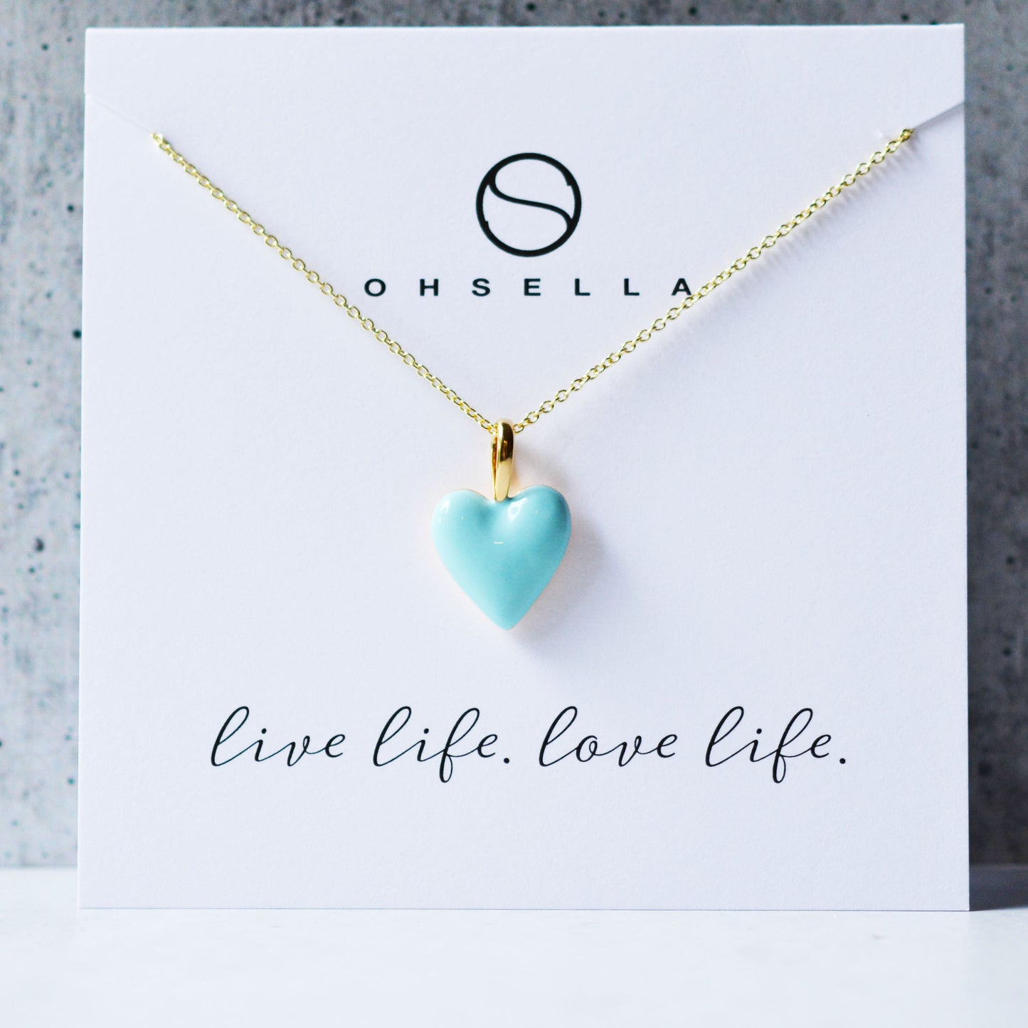 Enamel Heart Necklace