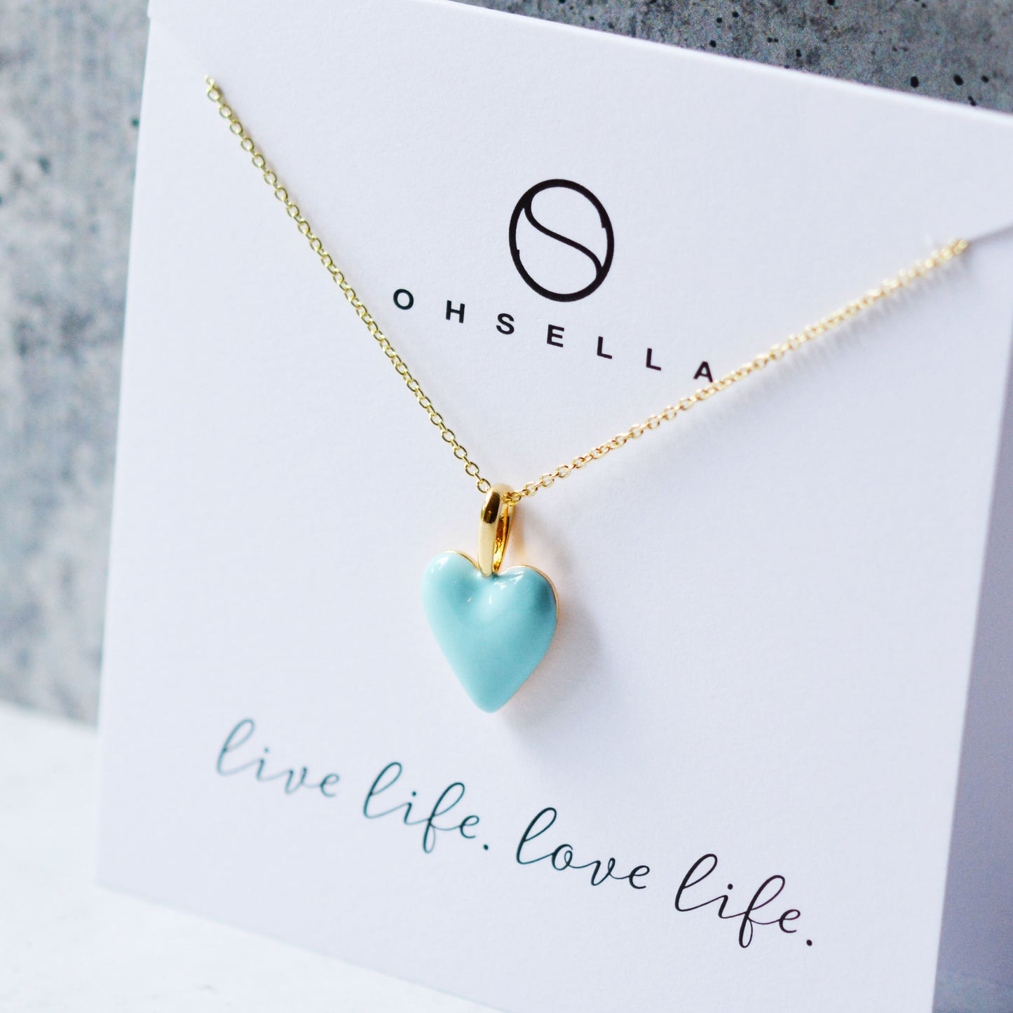 Enamel Heart Necklace