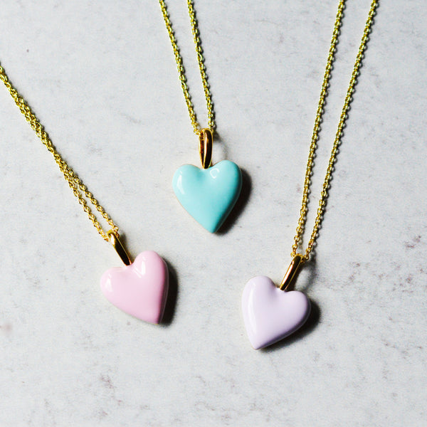 Enamel Heart Necklace