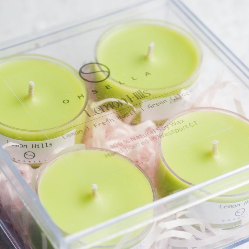 Lemon Hills Set of 4 Tea Lights