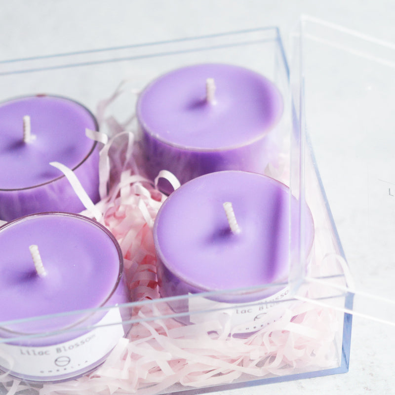 Lilac Blossom Set of 4 Tea Lights