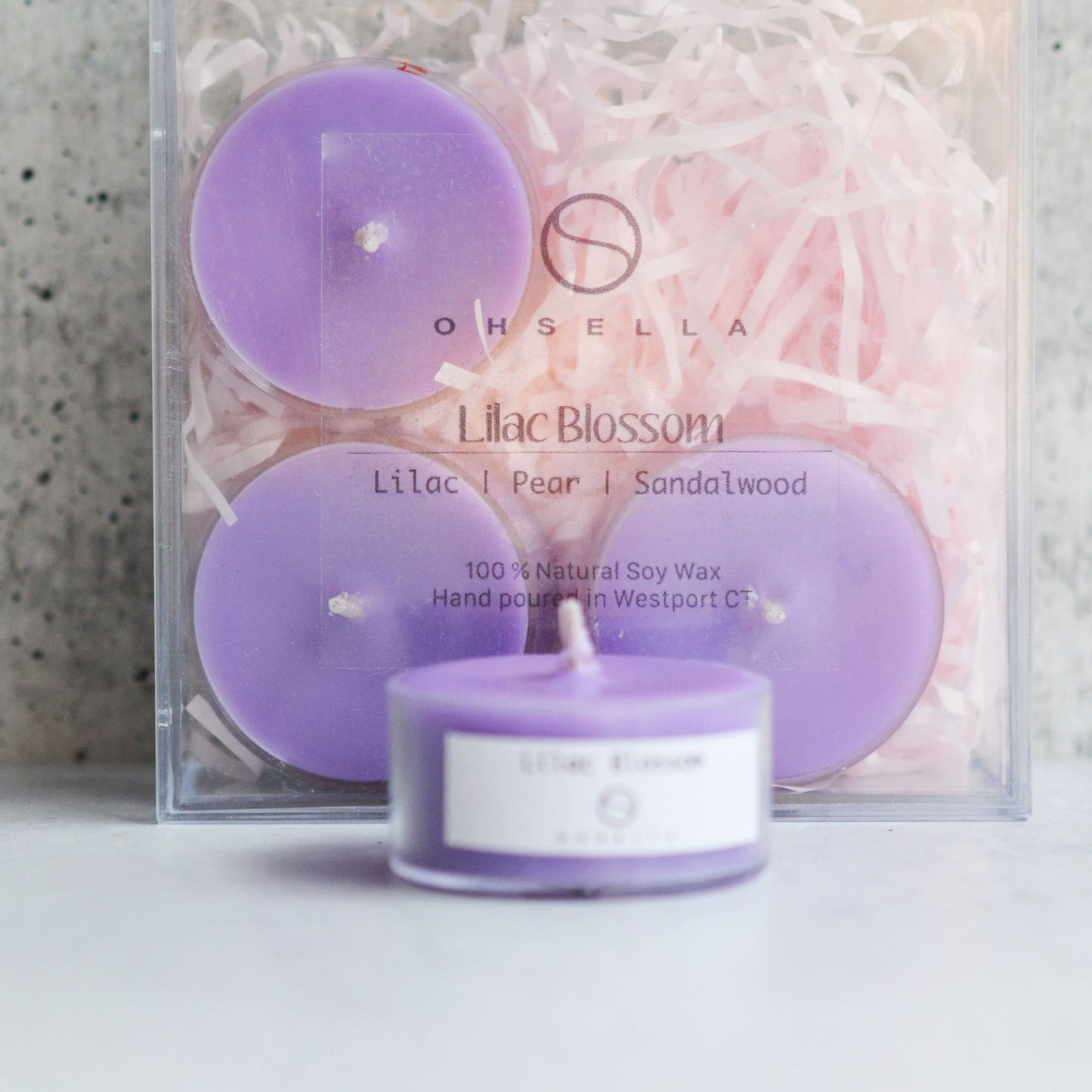 Lilac Blossom Set of 4 Tea Lights