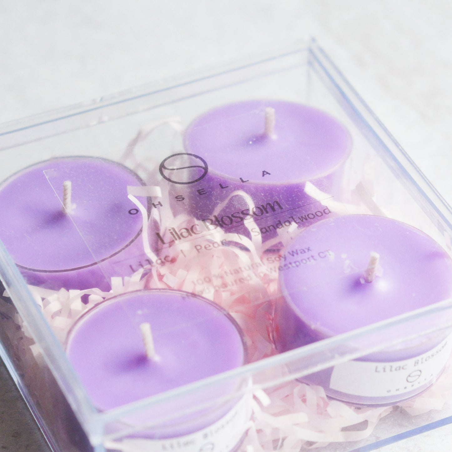 Lilac Blossom Set of 4 Tea Lights