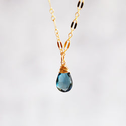 London Blue Topaz Necklace