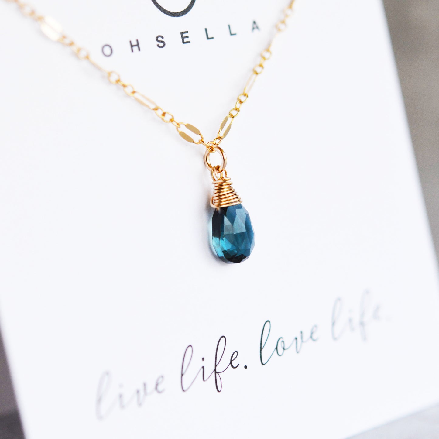 London Blue Topaz Necklace