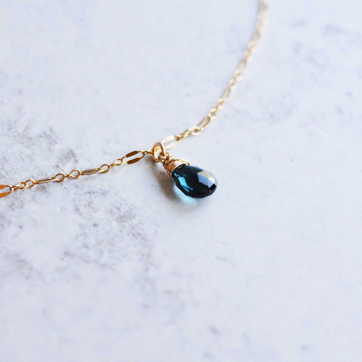 London Blue Topaz Necklace