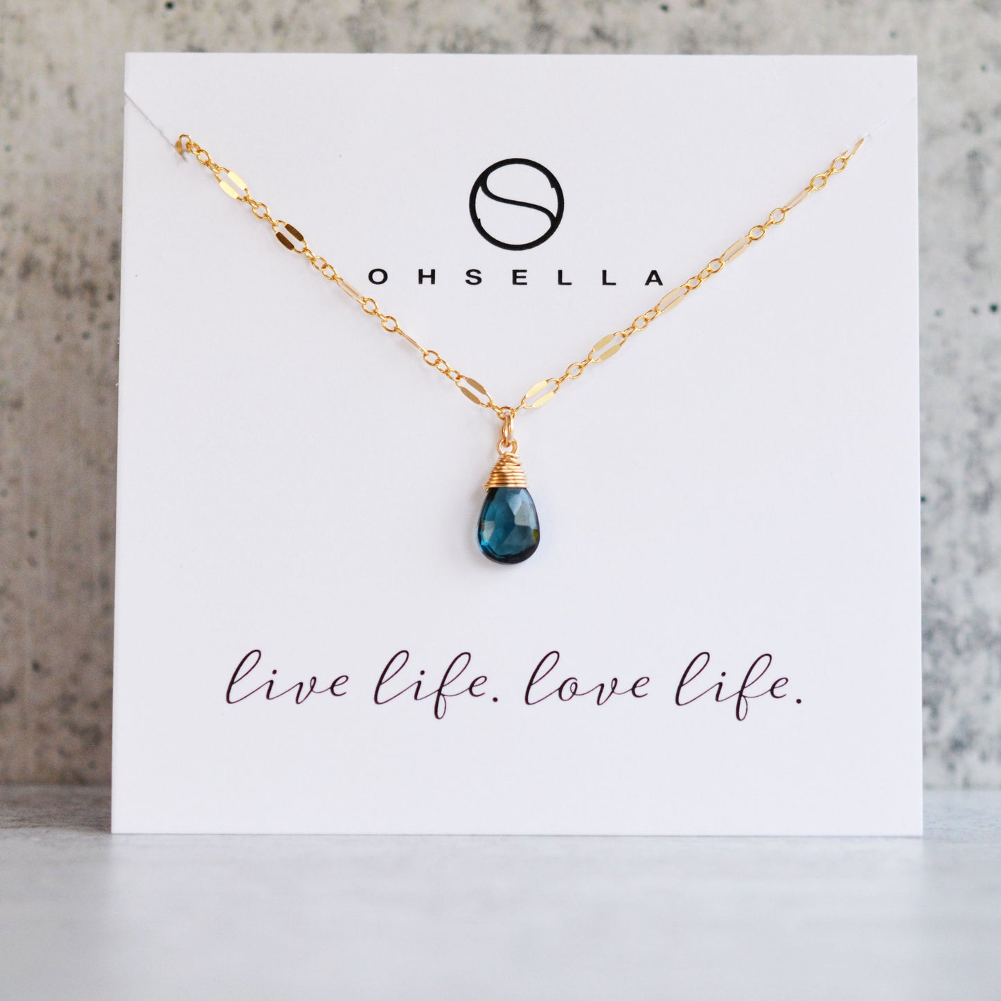 London Blue Topaz Necklace