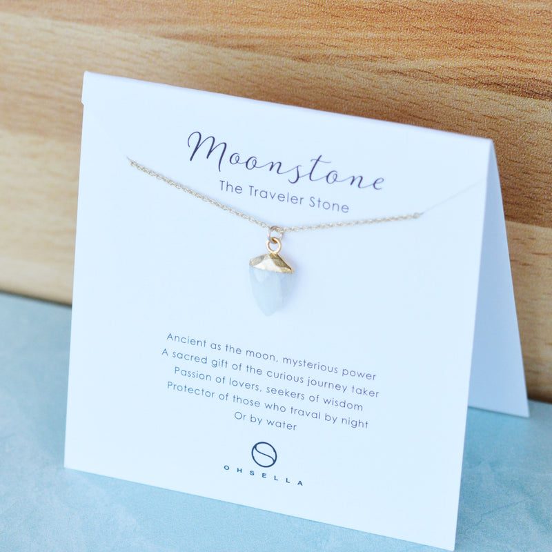 Moonstone Point Necklace