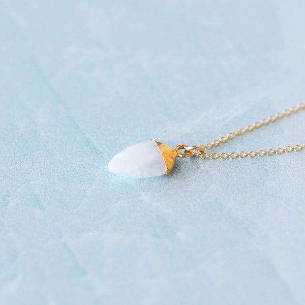 Moonstone Point Necklace