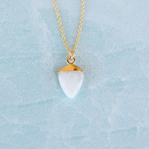 Moonstone Point Necklace