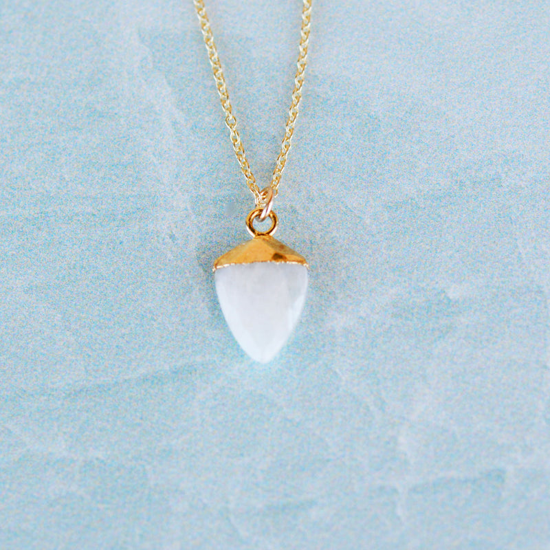 Moonstone Point Necklace