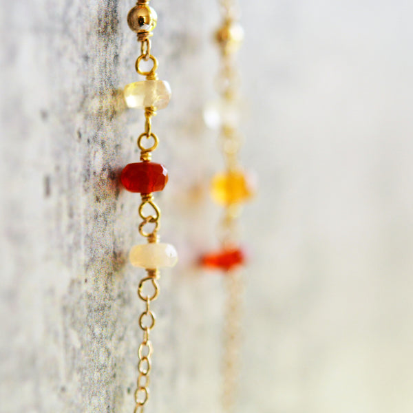 Fire Opal Earring