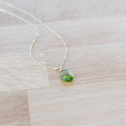 Peridot Briolette Necklace