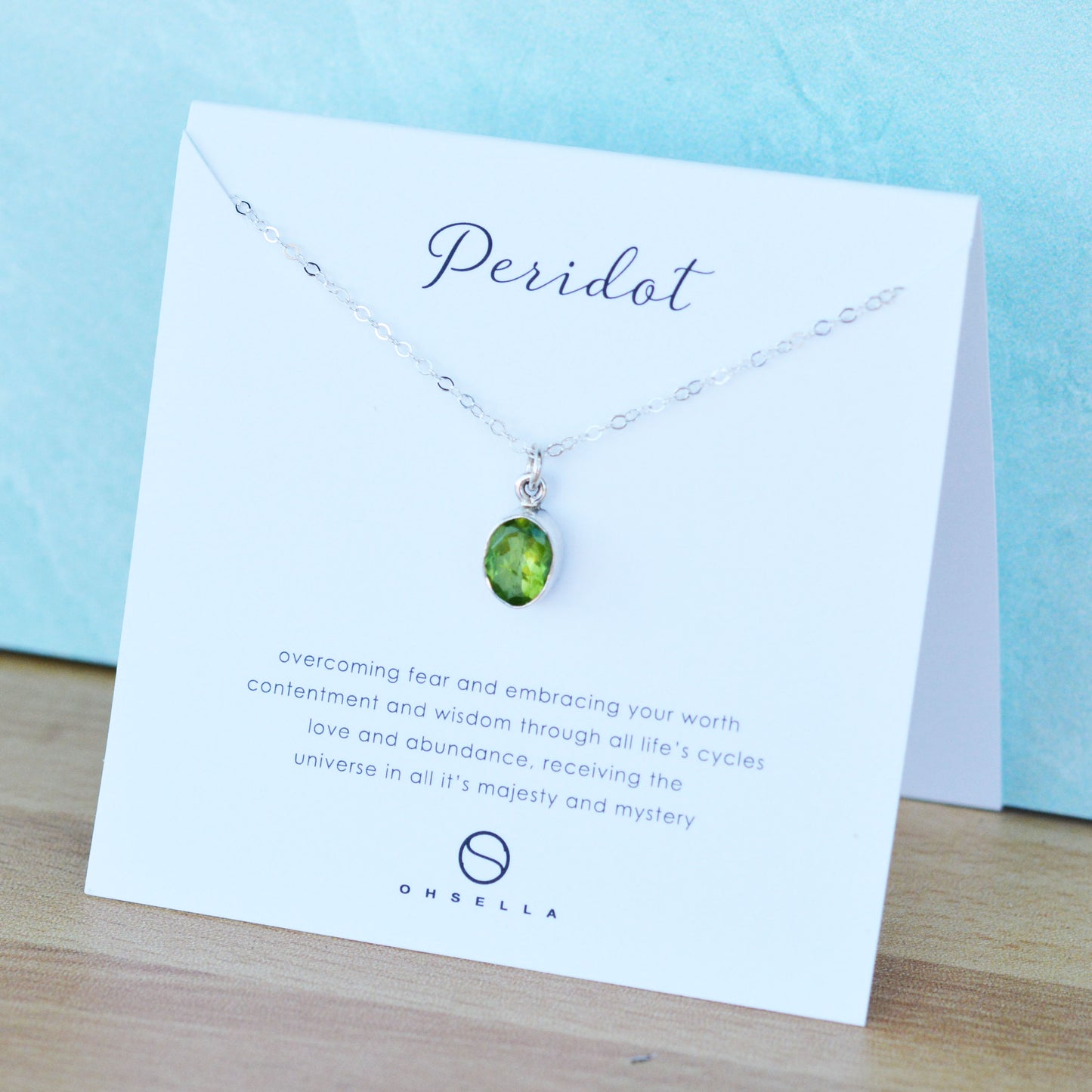 Oval Peridot Necklace