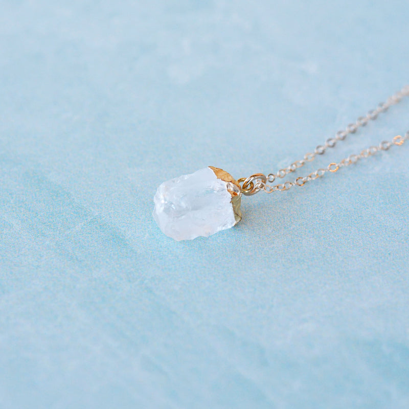 Rough Cut Crystal Necklace