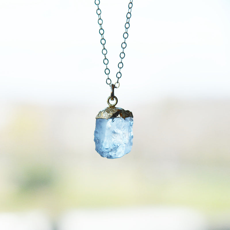 Rough Cut Crystal Necklace