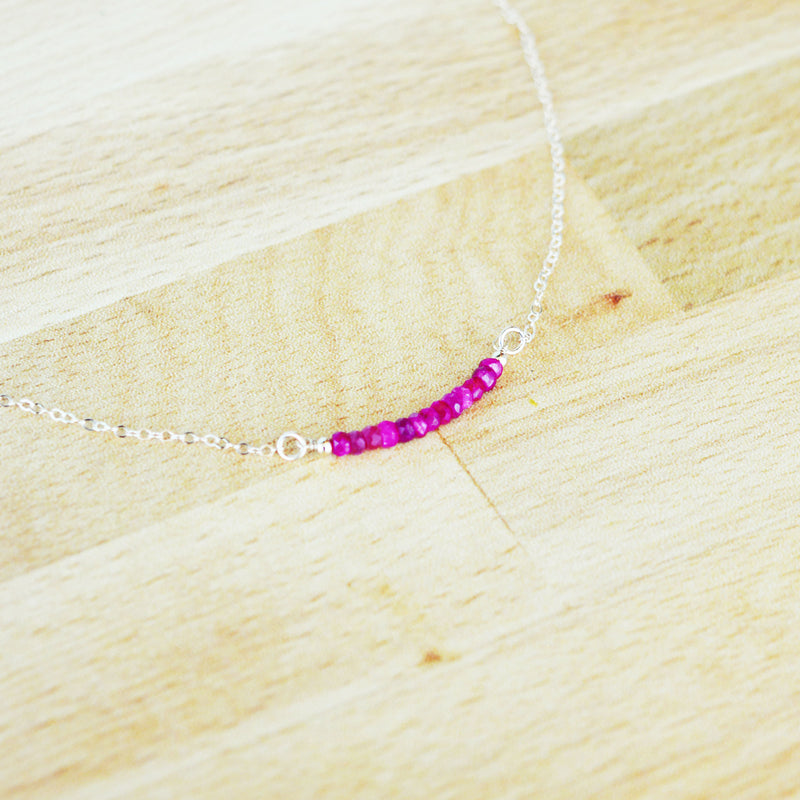 Ruby Bar Necklace