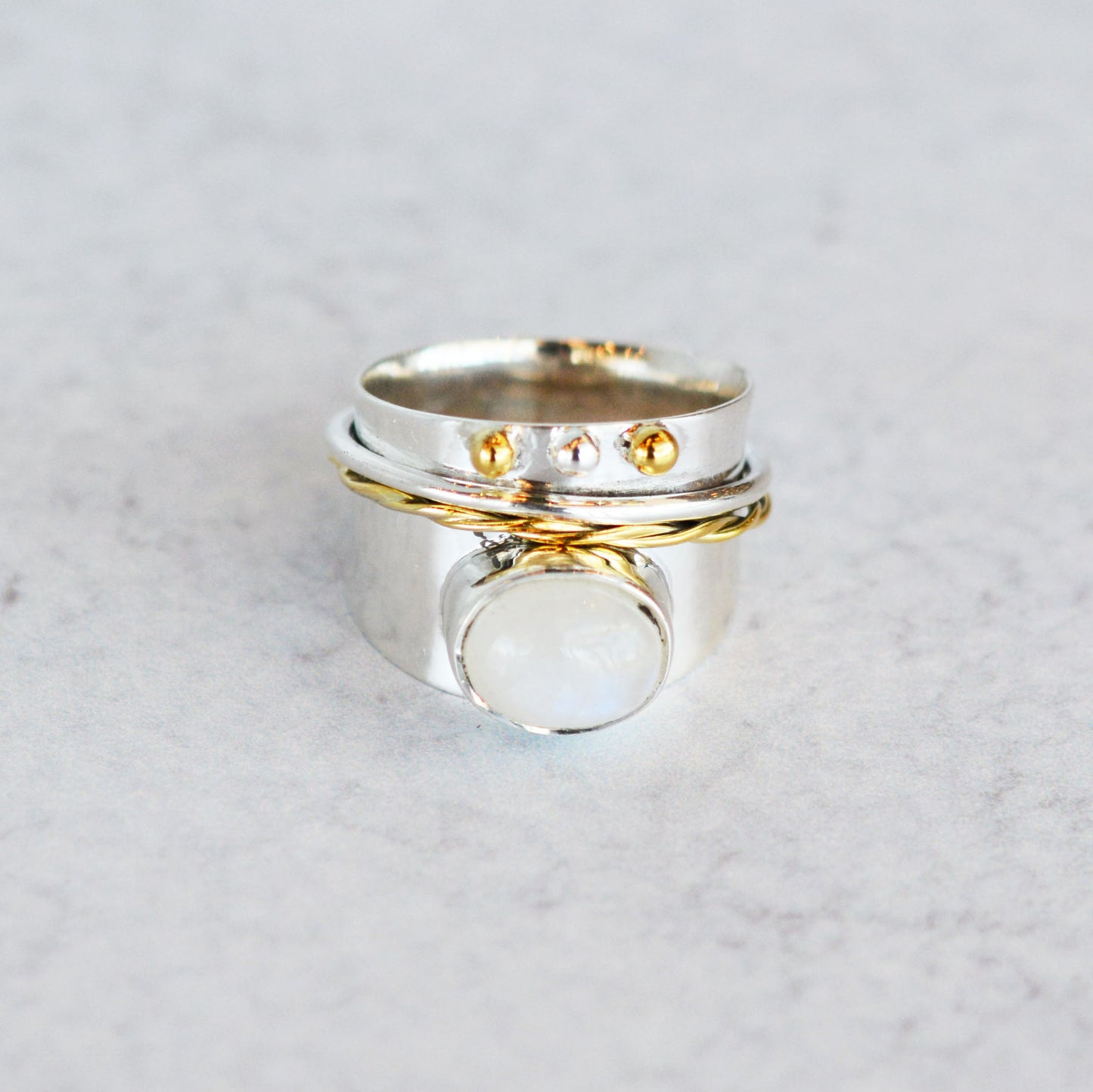 Spinner Ring with Moonstone