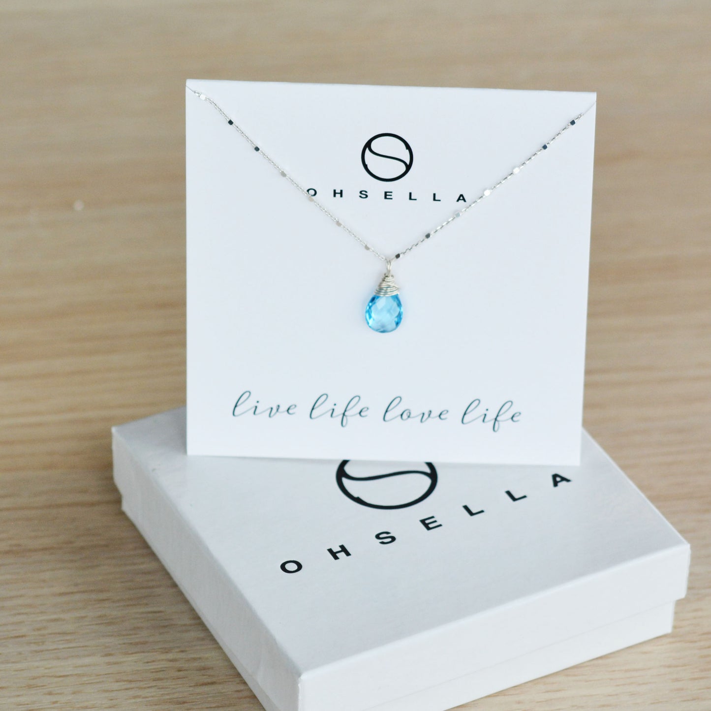 Swiss Blue Topaz Necklace